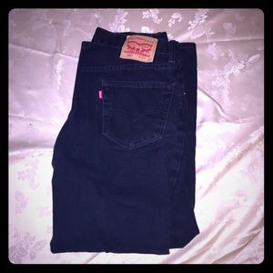 Black denim Levi Jeans 550s W34 L30